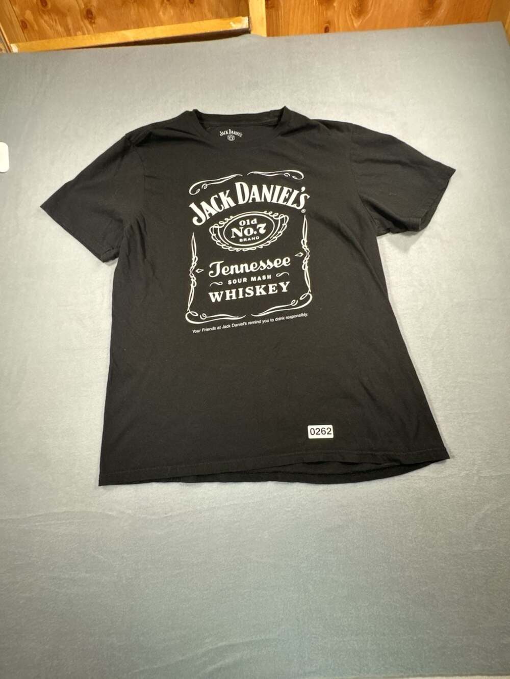 Jack Daniel's Old No. 7 Tennessee Sour Mash Whiskey Logo Graphic T-Shirt